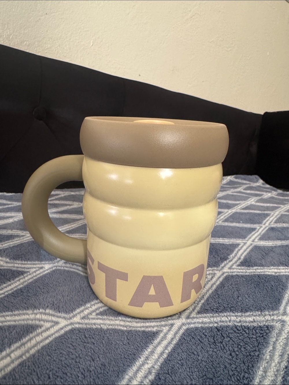 Starbucks Two-Tone Cream and Tan Ceramic Mug